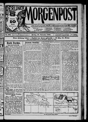 Berliner Morgenpost vom 10.11.1899