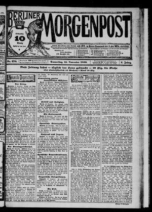 Berliner Morgenpost vom 16.11.1899