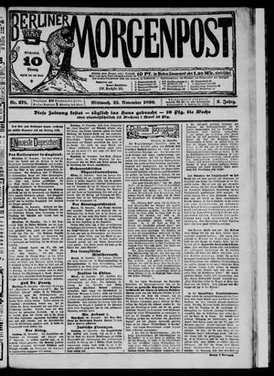 Berliner Morgenpost vom 22.11.1899