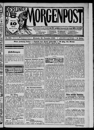 Berliner Morgenpost vom 29.11.1899