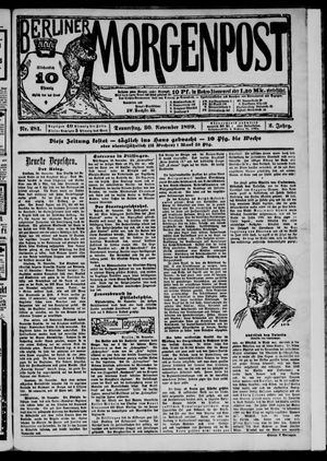 Berliner Morgenpost vom 30.11.1899