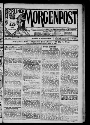 Berliner Morgenpost vom 06.12.1899
