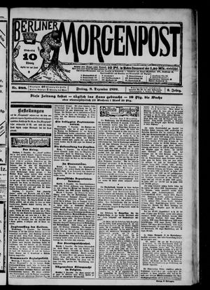 Berliner Morgenpost vom 08.12.1899