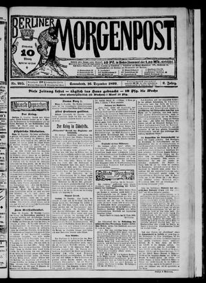 Berliner Morgenpost vom 16.12.1899