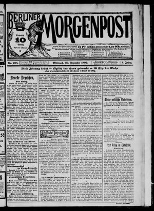 Berliner Morgenpost vom 20.12.1899