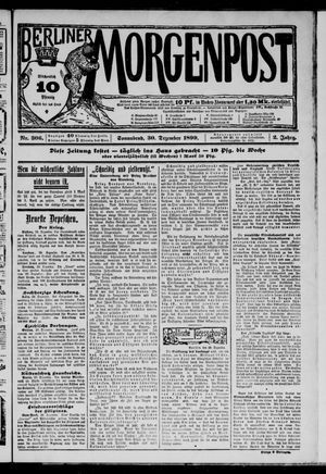 Berliner Morgenpost vom 30.12.1899
