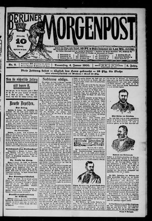 Berliner Morgenpost on Jan 4, 1900