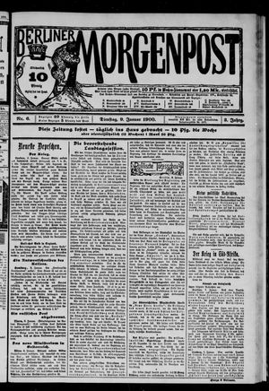 Berliner Morgenpost vom 09.01.1900
