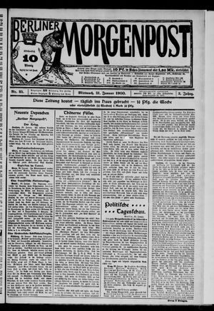 Berliner Morgenpost vom 31.01.1900
