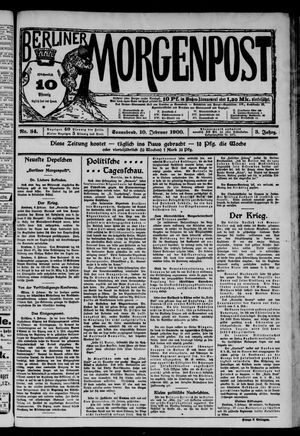 Berliner Morgenpost vom 10.02.1900