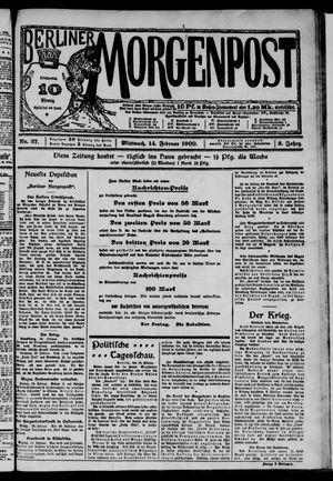 Berliner Morgenpost vom 14.02.1900