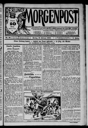 Berliner Morgenpost vom 16.02.1900