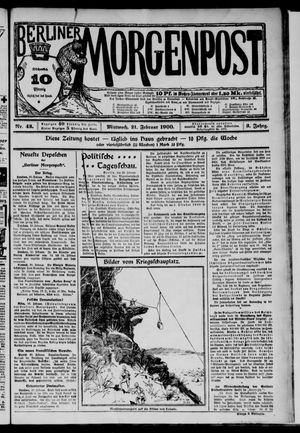 Berliner Morgenpost vom 21.02.1900
