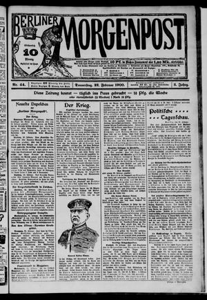 Berliner Morgenpost vom 22.02.1900