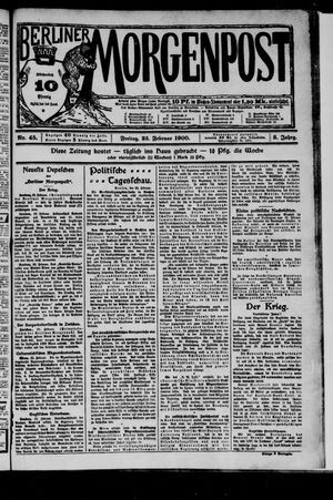 Berliner Morgenpost on Feb 23, 1900