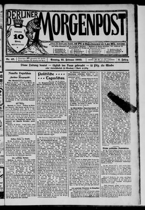 Berliner Morgenpost vom 25.02.1900