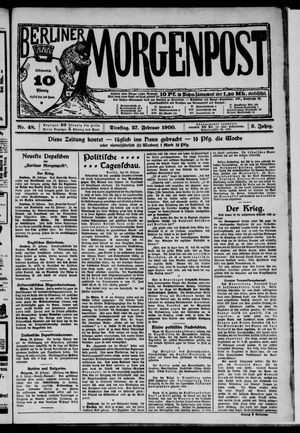 Berliner Morgenpost vom 27.02.1900