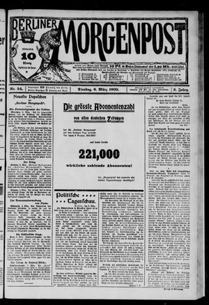 Berliner Morgenpost vom 06.03.1900