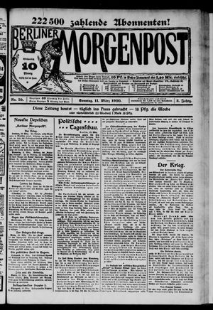 Berliner Morgenpost vom 11.03.1900