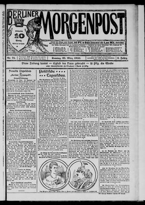 Berliner Morgenpost vom 25.03.1900