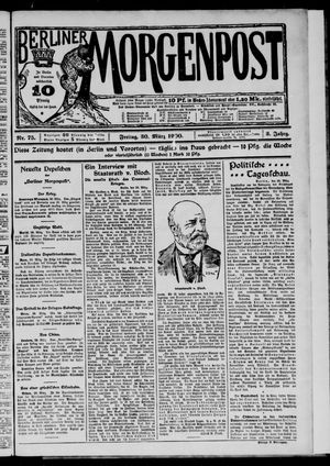 Berliner Morgenpost vom 30.03.1900
