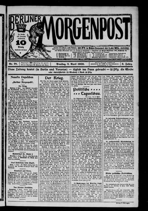 Berliner Morgenpost vom 03.04.1900