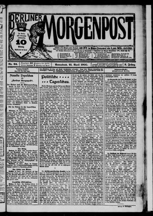 Berliner Morgenpost vom 21.04.1900