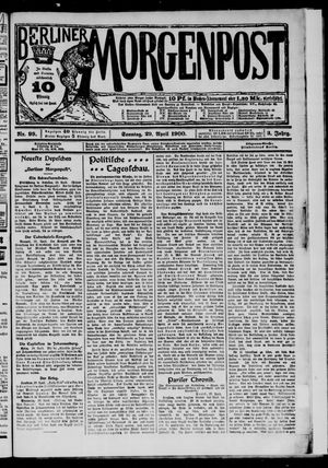 Berliner Morgenpost on Apr 29, 1900