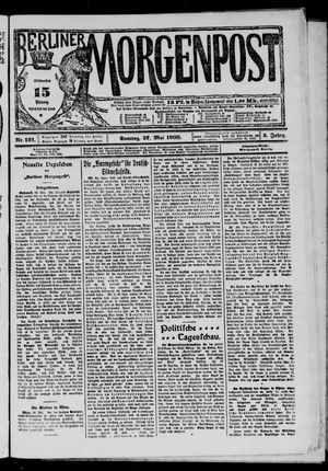 Berliner Morgenpost vom 27.05.1900