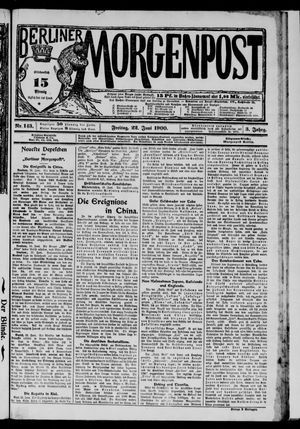 Berliner Morgenpost vom 22.06.1900