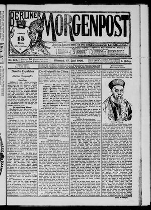 Berliner Morgenpost vom 27.06.1900