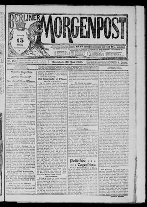 Berliner Morgenpost on Jun 30, 1900