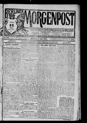 Berliner Morgenpost vom 07.07.1900