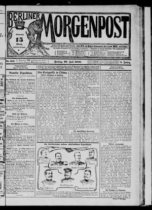 Berliner Morgenpost vom 20.07.1900