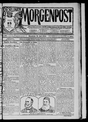 Berliner Morgenpost vom 21.07.1900