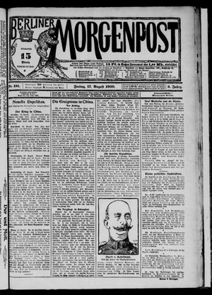 Berliner Morgenpost vom 17.08.1900