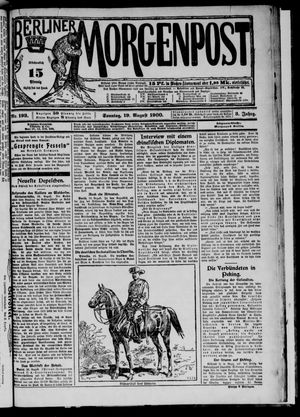 Berliner Morgenpost vom 19.08.1900