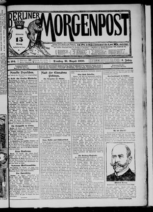 Berliner Morgenpost vom 21.08.1900