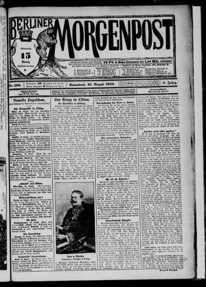 Berliner Morgenpost vom 25.08.1900