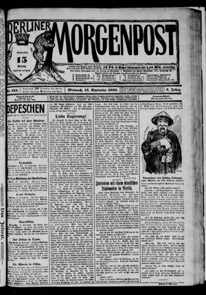 Berliner Morgenpost vom 12.09.1900