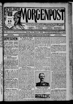 Berliner Morgenpost vom 14.09.1900