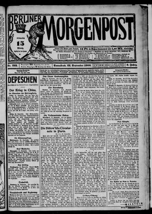 Berliner Morgenpost vom 22.09.1900