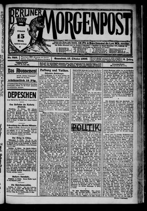 Berliner Morgenpost vom 13.10.1900