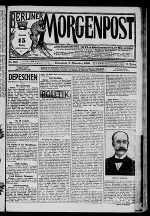 Berliner Morgenpost vom 03.11.1900
