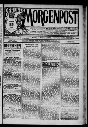 Berliner Morgenpost vom 04.11.1900