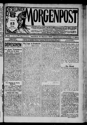 Berliner Morgenpost vom 10.11.1900