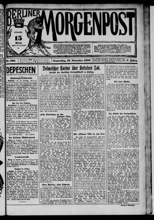 Berliner Morgenpost vom 15.11.1900
