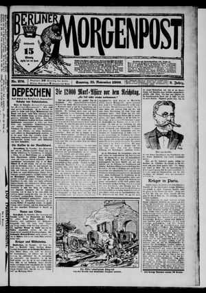 Berliner Morgenpost vom 25.11.1900