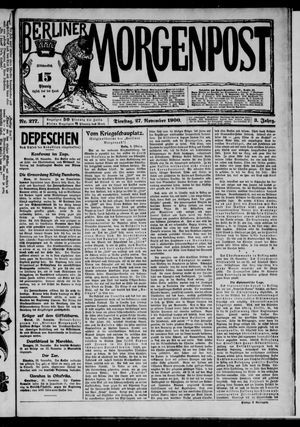 Berliner Morgenpost vom 27.11.1900
