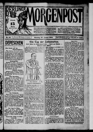 Berliner Morgenpost vom 27.01.1901